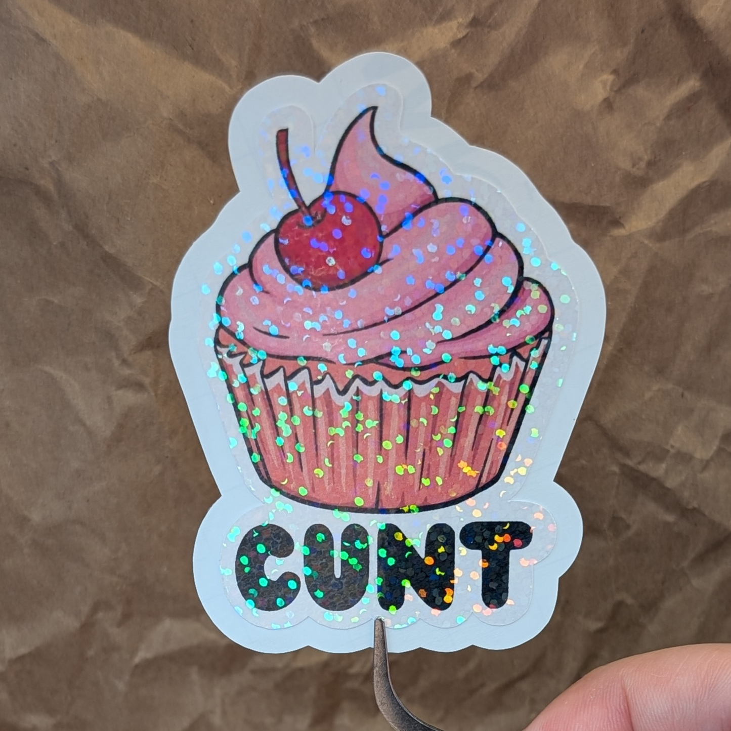 Cunt Cake – Rude Cupcake Vinyl Sticker