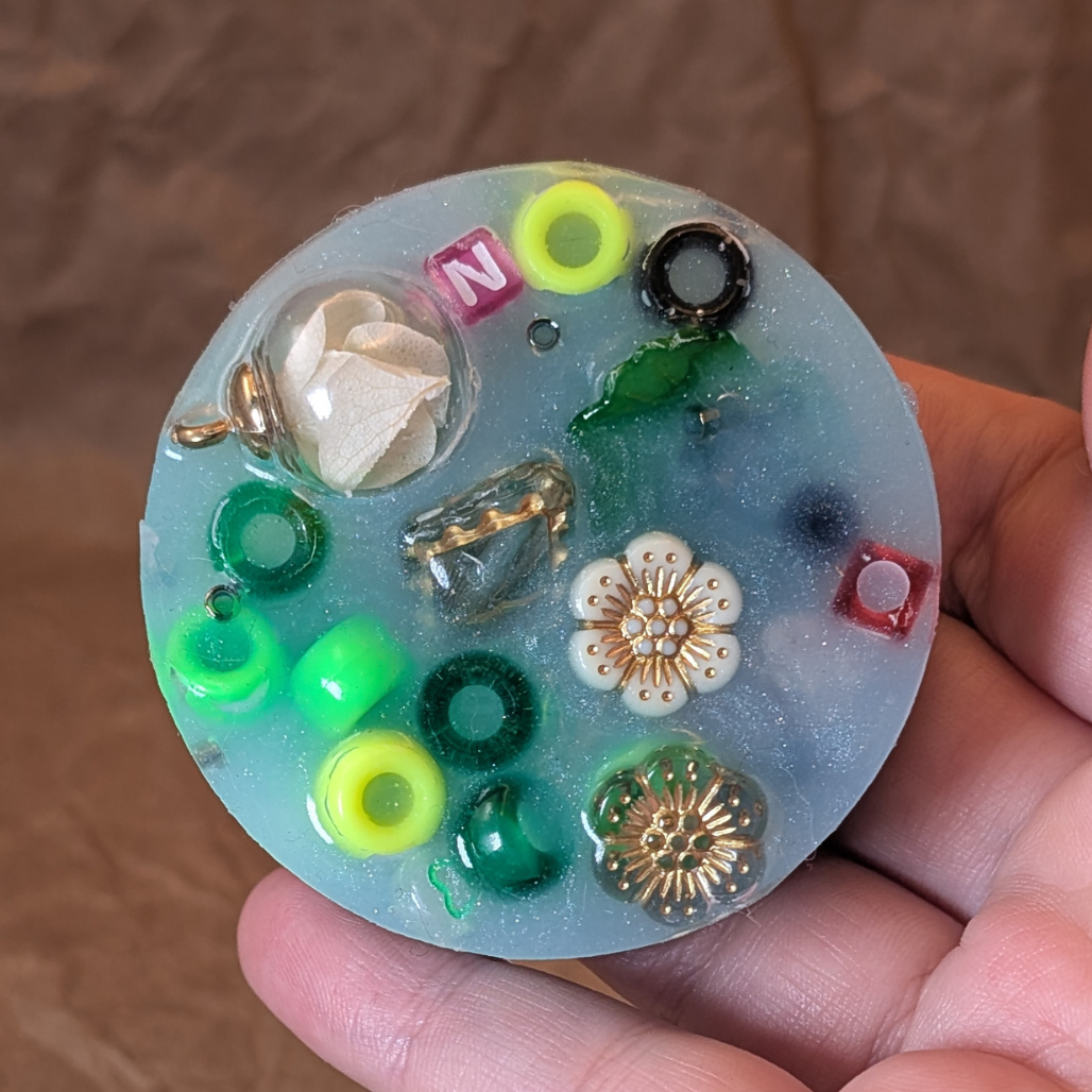 Round Picky Puck (2.1") – Handmade Fidget Toy for Neurodivergent Adults