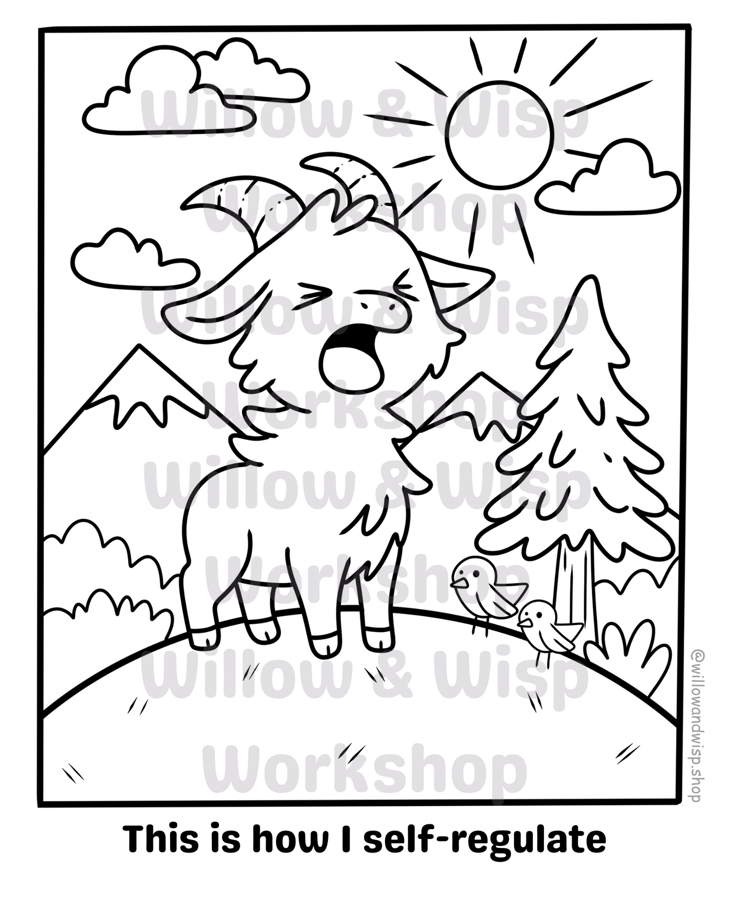 Self Regulation- Free Coloring Sheet