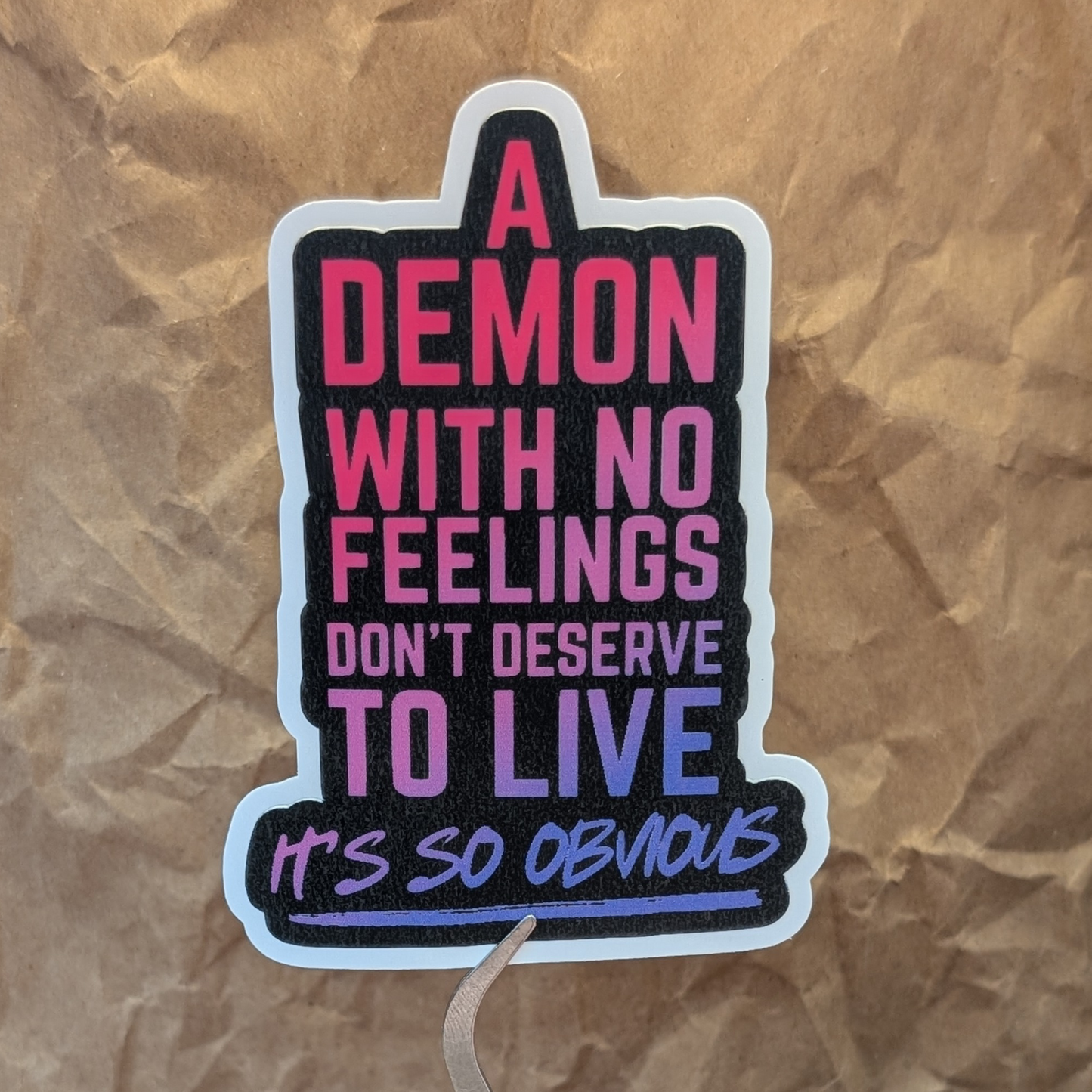 Takedown – K-Pop Demon Hunter Lyrics Sticker