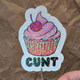 Cunt Cake – Rude Cupcake Vinyl Sticker