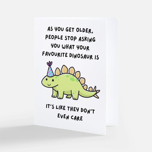 Favourite Dinosaur Birthday Card