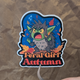 Feral Girl Autumn – Cozy Chaos Autumn Gremlin Vinyl Sticker