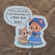 Bitch That Shits – Glossy Victorian Cat Sticker
