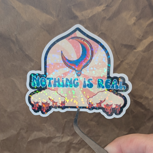 Nothing Is Real – Psychedelic Vinyl Sticker