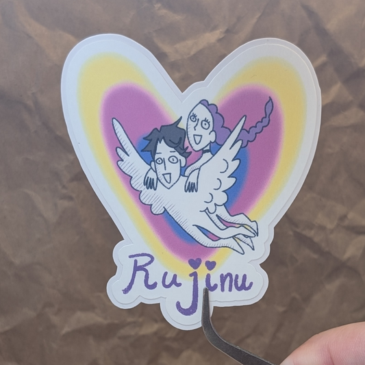 RuJinu K-Pop Demon Hunters Fan Art Sticker – Matte Waterproof Vinyl